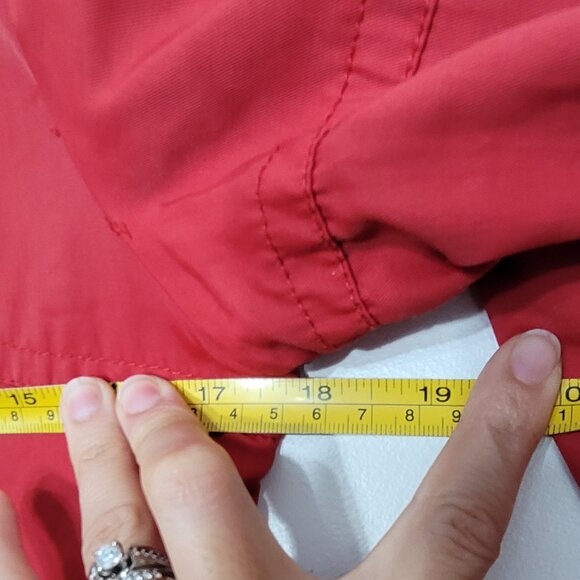 Suka Women's Red Cotton Blend Pockets Zip & Button Details Trench Coat Size XS - Picture 14 of 15